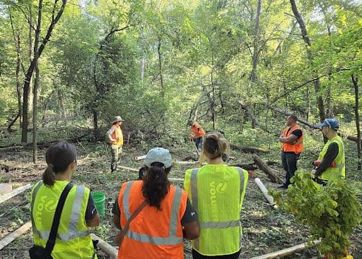 Display ad for Xcel Energy with volunteers